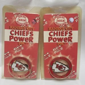 2 kansas city chiefs magnetic pin NEW